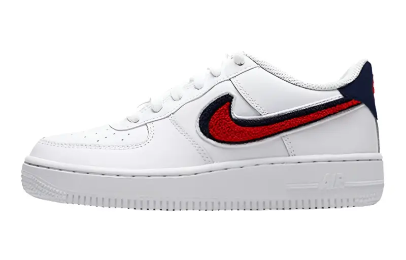 Nike Air Force 1 Low 3D Chenille Swoosh USA GS