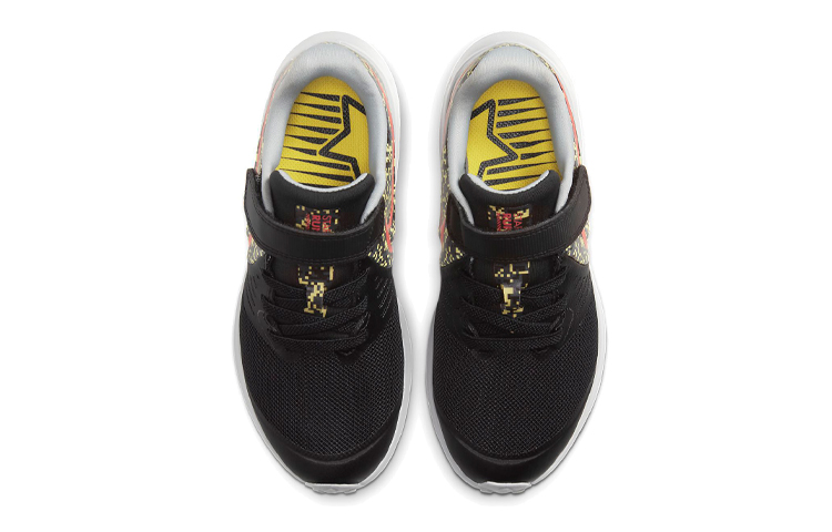 Детские кроссовки Nike Star Runner 2 (черно-красно-желтые) — Чёрный / красный / жёлтый — фото 4