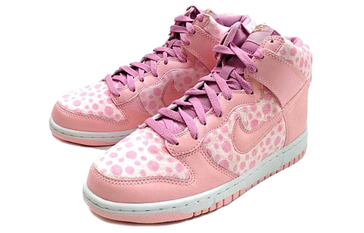 Кеды Nike Dunk GS (розово-белые) — Розовый / белый — фото 3