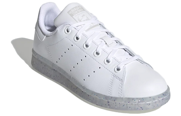 Детские кеды adidas originals STAN SMITH J (белые с серым) — фото 2