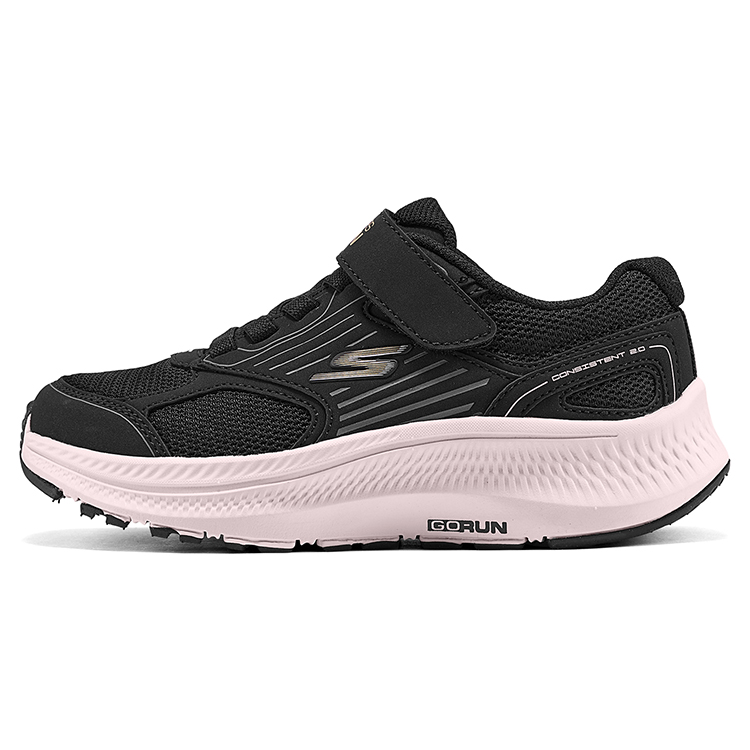 Детские кроссовки Skechers kids (черно-розовые)
