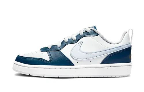 Nike Court Borough Low 2 White Valerian Blue GS