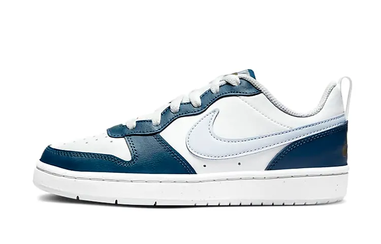 Nike Court Borough Low 2 White Valerian Blue GS