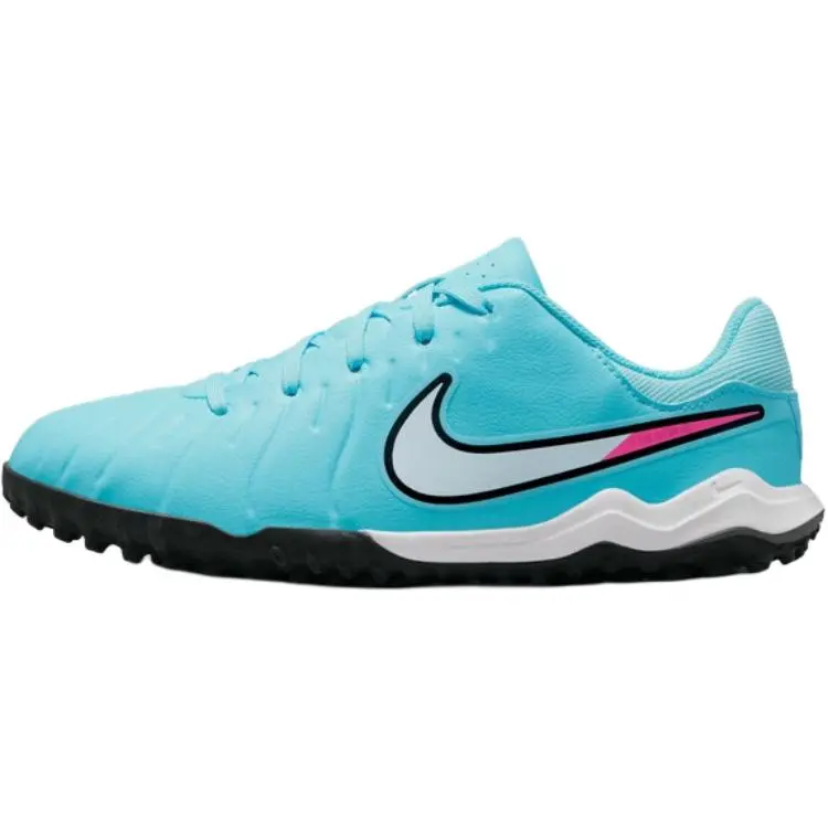 Nike PU Polyurethane Low top Soccer Shoes Sky Blue Kids'
