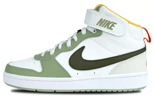 Nike Court Borough Mid Off White Green GS