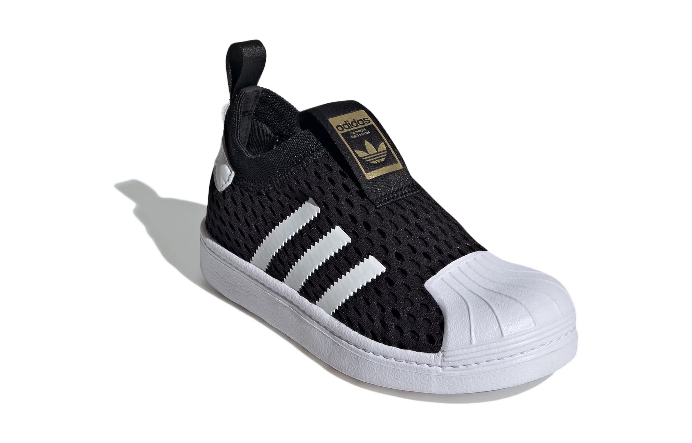Детские кеды adidas originals superstar 360 2.0 (черно-белые) — фото 5