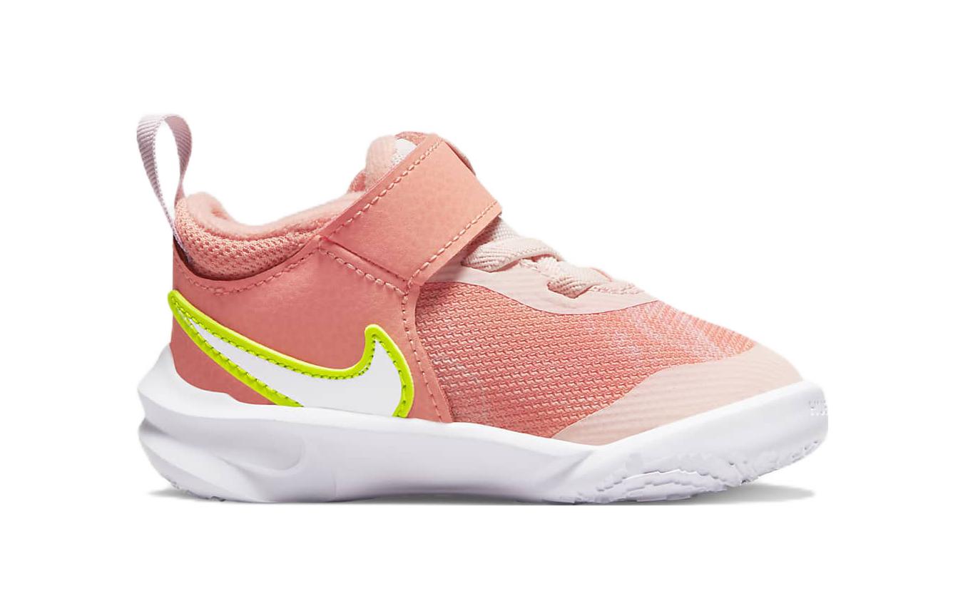 Кроссовки Nike Team Hustle D 10 Lil (бело-оранжевые) — фото 4