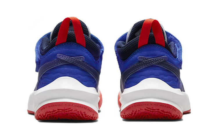 Детские кроссовки Nike Team Hustle D 10 (серо-синие) — фото 7