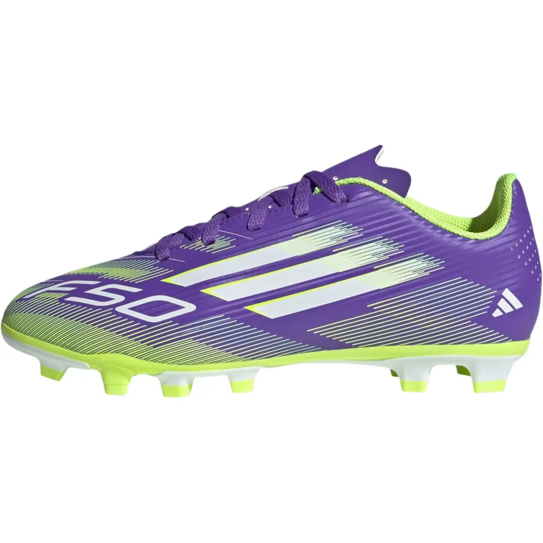 Adidas F50 CLUB Abrasion Resistant Support Abrasion Resistant Support Low top Kids' Soccer Shoes Purple Kids'