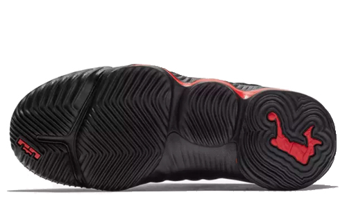 Детские кроссовки Nike NikeLebron 16 XVI (черно-красные) — Чёрный / красный — фото 5