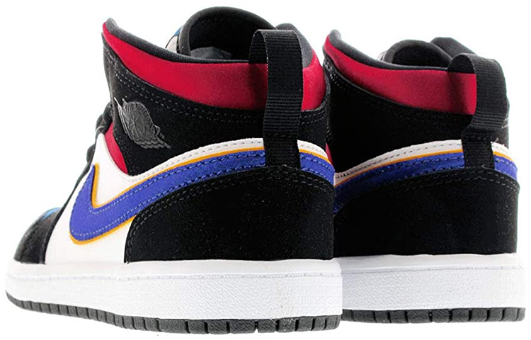 Детские кроссовки Jordan Air Jordan 1 Mid SE (сине-красные) — фото 4