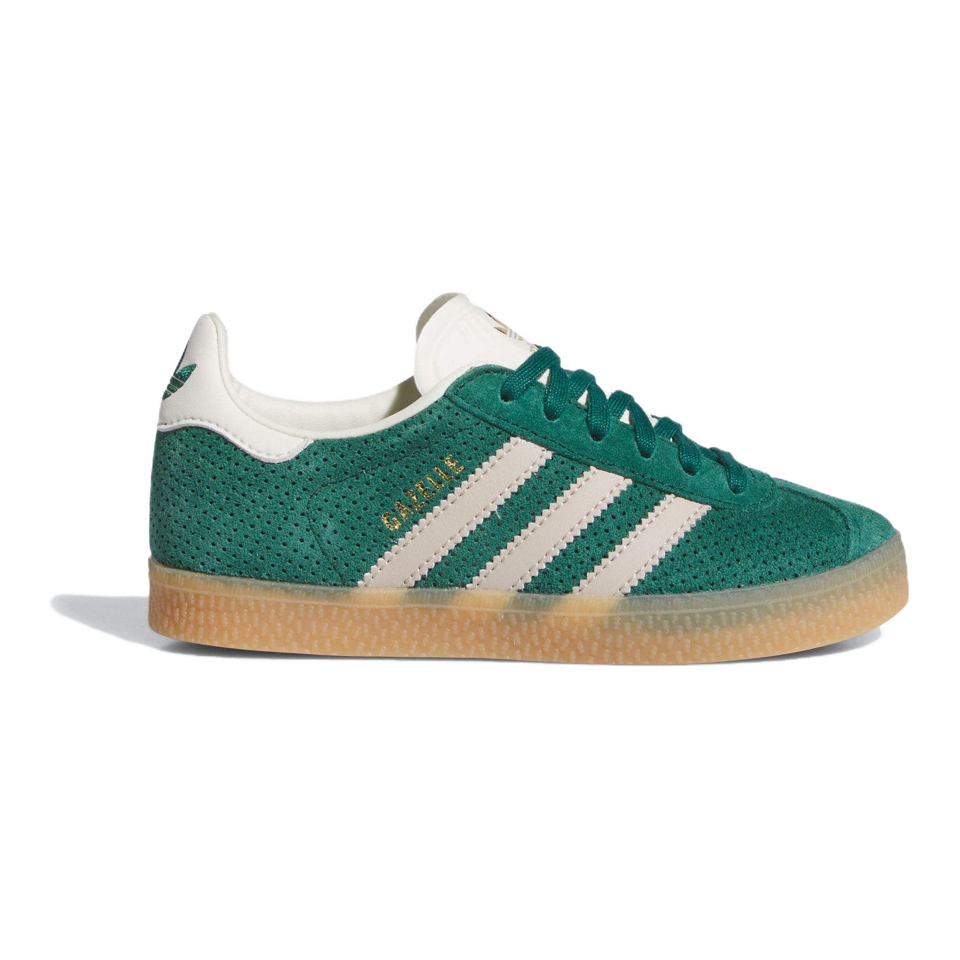 Кеды adidas originals GAZELLE (зеленые) — фото 3