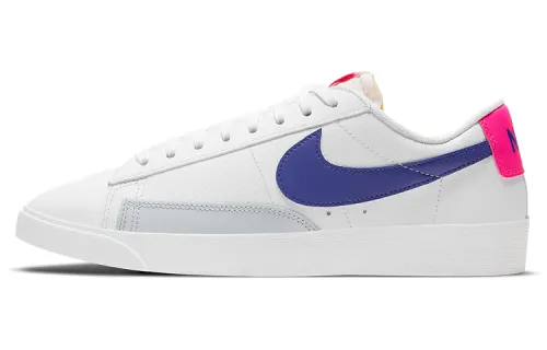 Nike Blazer 'Hyper Pink' Slip Resistant Cushioning Abrasion Resistant Low top Skateboard Shoes White Blue Pink Unisex