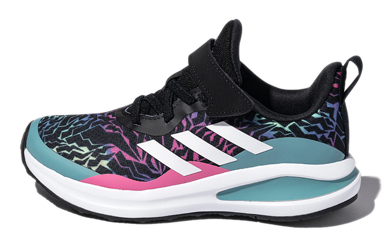 Детские кроссовки adidas Fortarun El K (черно-синие)