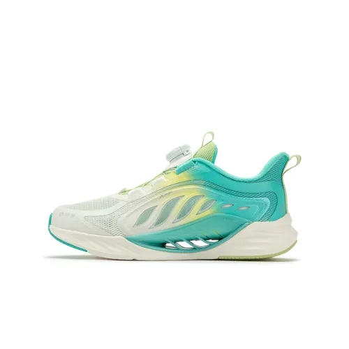 Xtep Hydrogen Wind 8.0 scientific foot protection mesh, breathable, rebound support, wear-resistant and non-slip, low-cut children's running shoes, sail white, aurora green, children's style