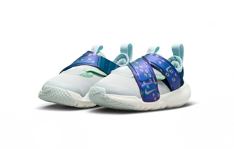 Детские кроссовки Nike (зелено-серебристые) — фото 5