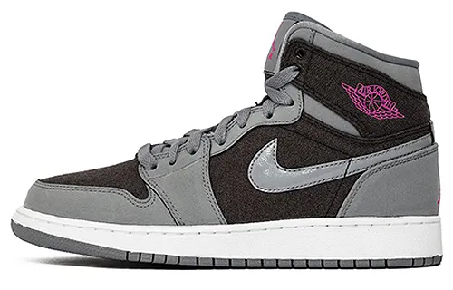 Jordan 1 Retro High GS Cool Grey Vivid Pink