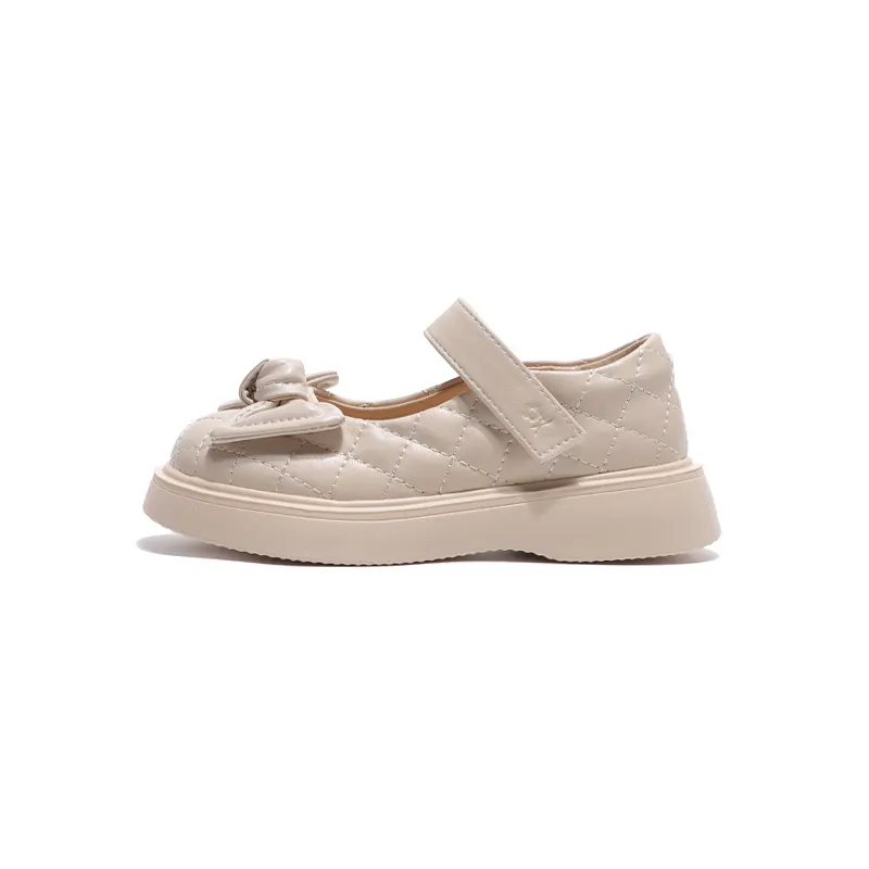 Montagut versatile and comfortable lightweight children's leather shoes beige children's style
