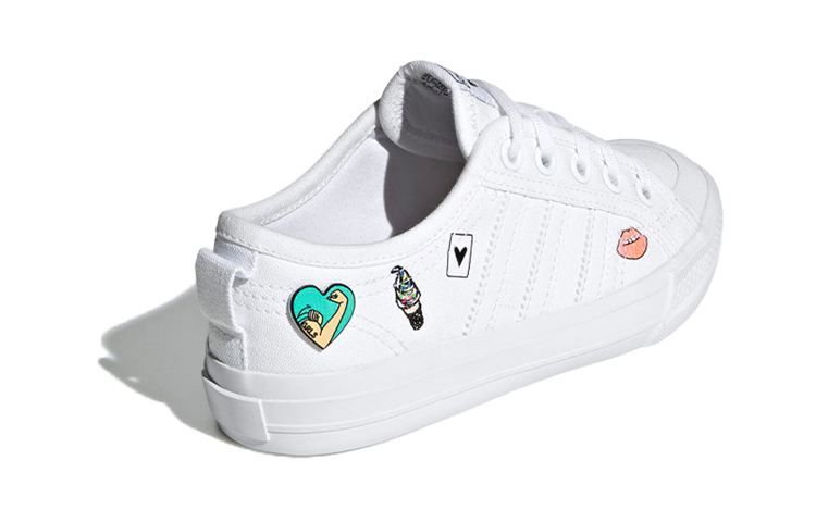 Детские кеды adidas originals Nizza C (белый) — фото 5