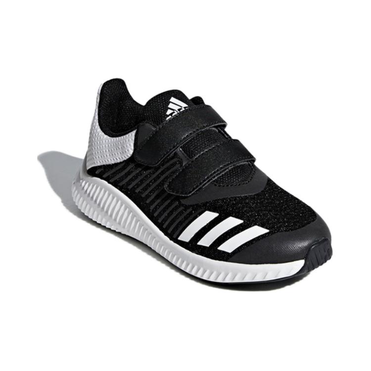 Детские кроссовки adidas Fortarun Wide Cf (черно-белые) — Чёрный / белый — фото 4