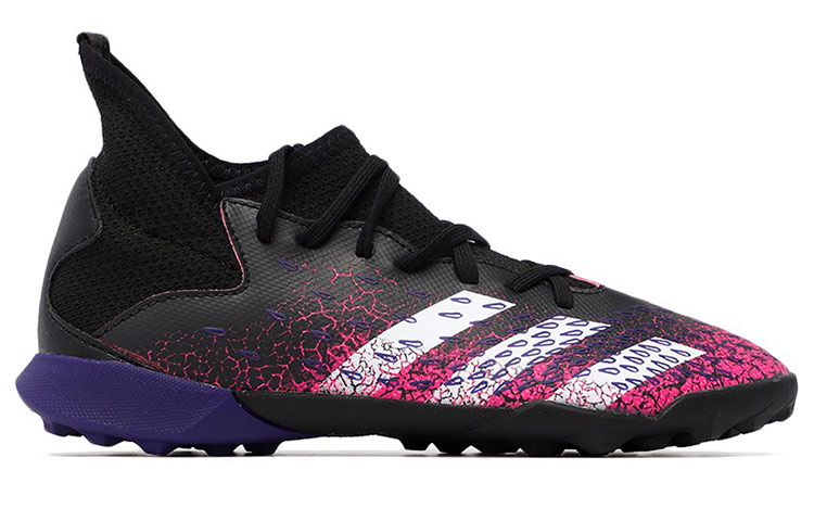 Кроссовки adidas.4 TF (черно-бело-фиолетовые) — фото 3