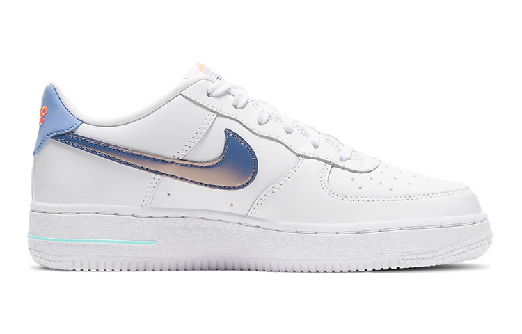 Кроссовки Nike Air Force 1 LV8 1 GS (бело-синие) — фото 3