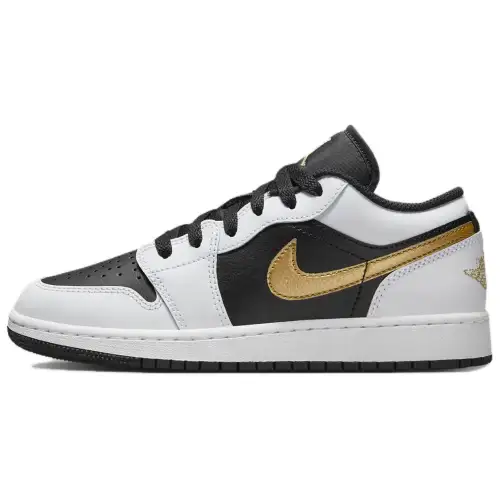 Air Jordan 1 Low Gold Swoosh GS