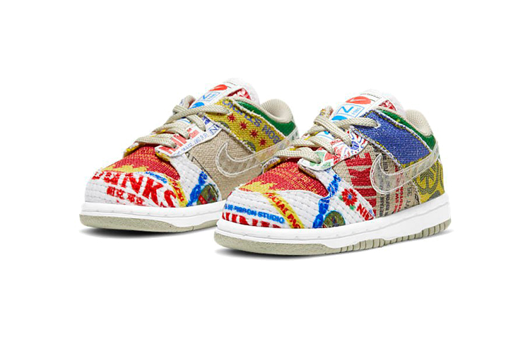 Кеды Nike NikeDunk SP "City Market" (белый/разноцветный) — фото 5