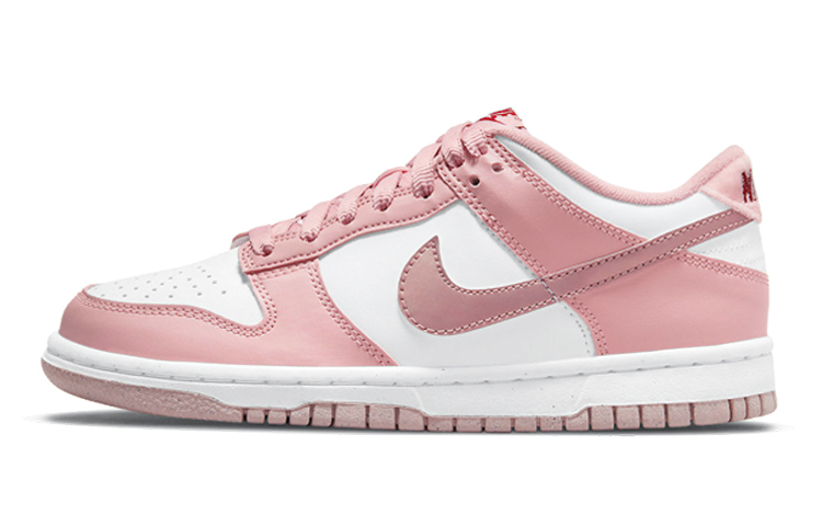 Кеды Nike Dunk Low (розово-белые)