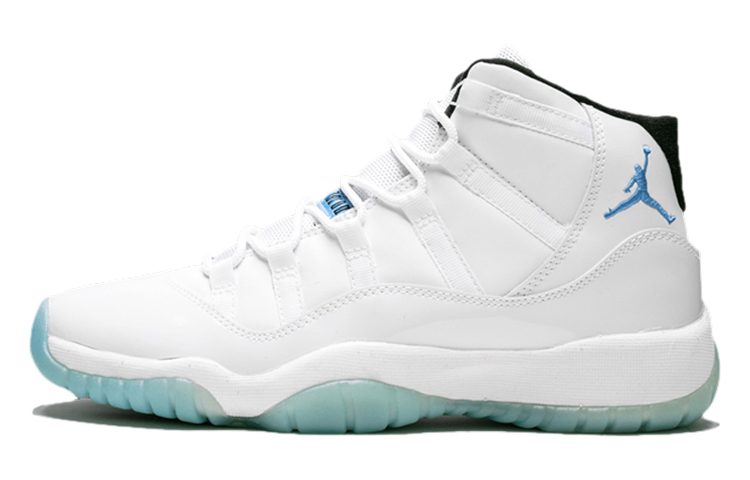 Jordan Air Jordan 11 Retro Legend Blue 2014 Comfortable Sports GS Anti-slip Shock Absorption Mid-top Children's Basketball Shoes Legend Blue Same Style for Men and Women