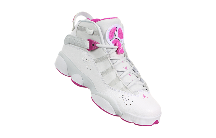 Кроссовки Jordan Air Jordan 6 Rings (розово-белые) — фото 4