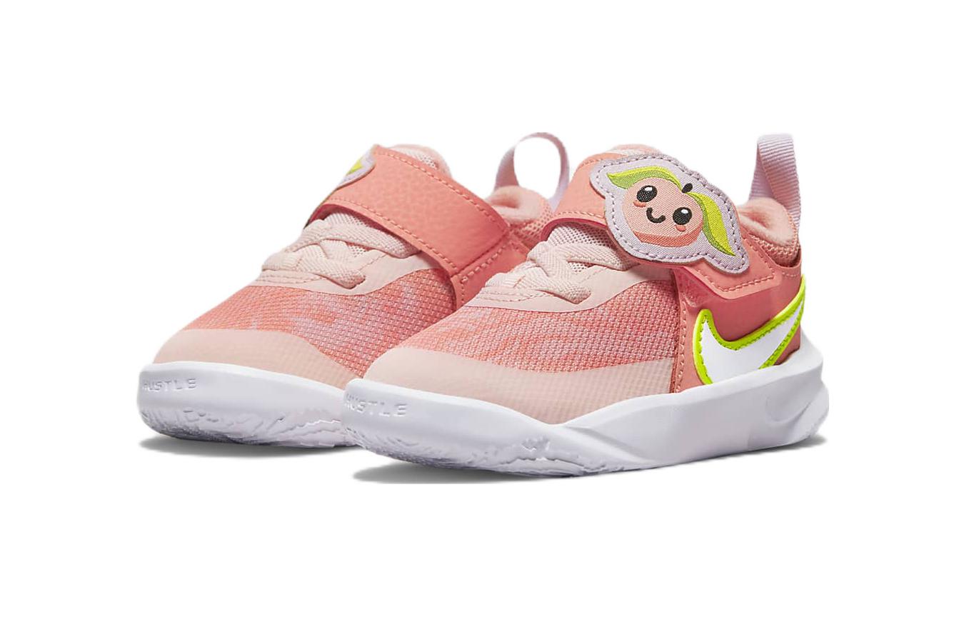 Кроссовки Nike Team Hustle D 10 Lil (бело-оранжевые) — фото 5