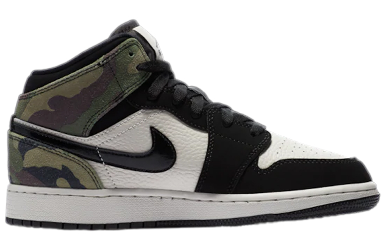 Кроссовки Jordan Air Jordan 1 Mid Camo (разноцветный) — фото 4