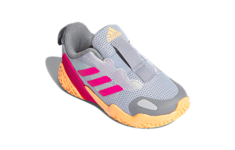 Детские кроссовки adidas 4uture Runner (серый) — 灰/玫红 — фото 5