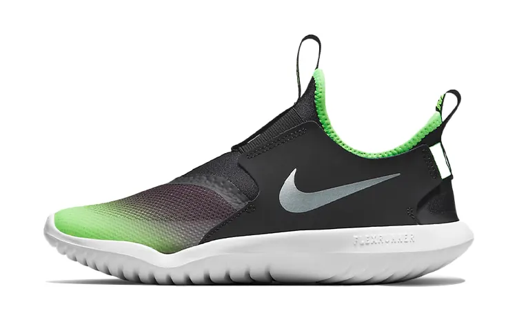 Nike Flex Runner Low top Running Shoes Black Green Unisex