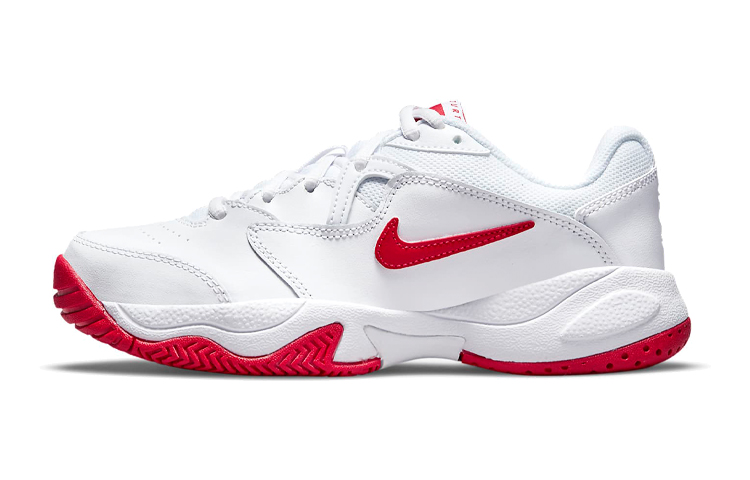 Детские кроссовки Nike Court Lite 2 (белые с цветными вставками)