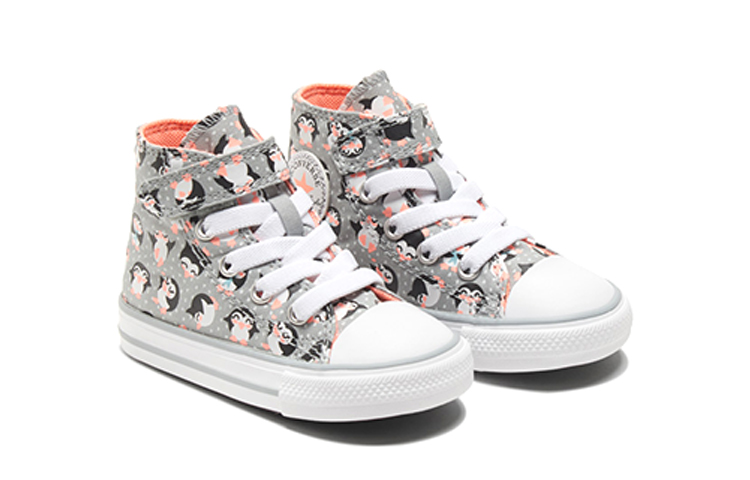 Детские кеды Converse Chuck Taylor All Star 1V (черно-серые) — Чёрный / серый — фото 3