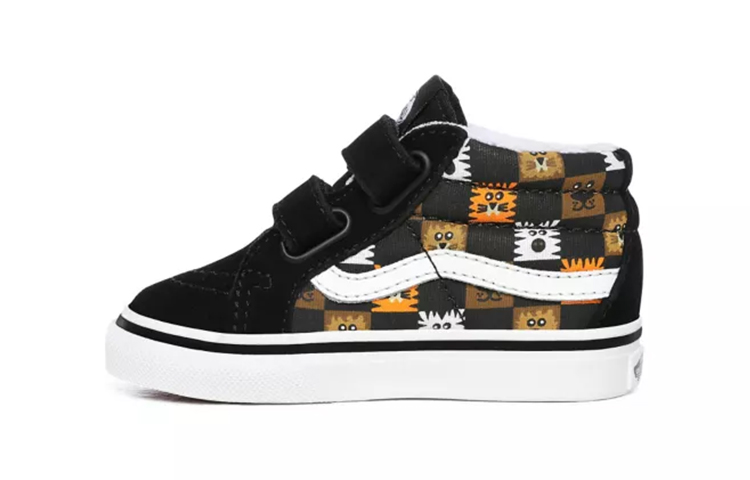 Детские кеды Vans SK8 Animal Checkerboard (черный)