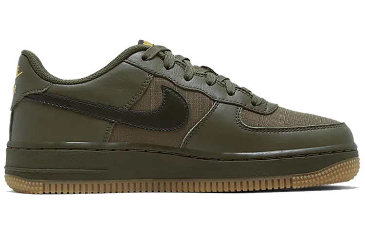 Кроссовки Nike Air Force 1 Lv8 5 GS (зеленые) — Зелёный — фото 2