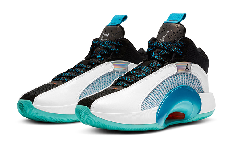 Кеды Jordan JordanAir Jordan 35 GC "Morpho" GS (белый / синий / черный) — Белый / синий / чёрный — фото 5