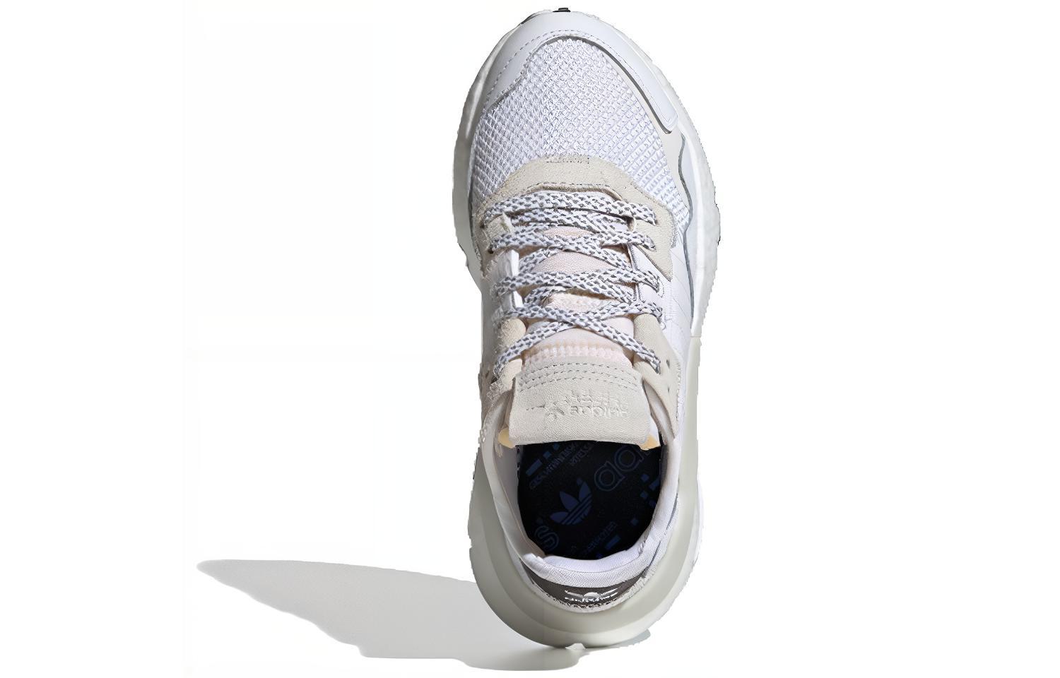 Кроссовки adidas originals Nite Jogger (бело-коричневые) — фото 6