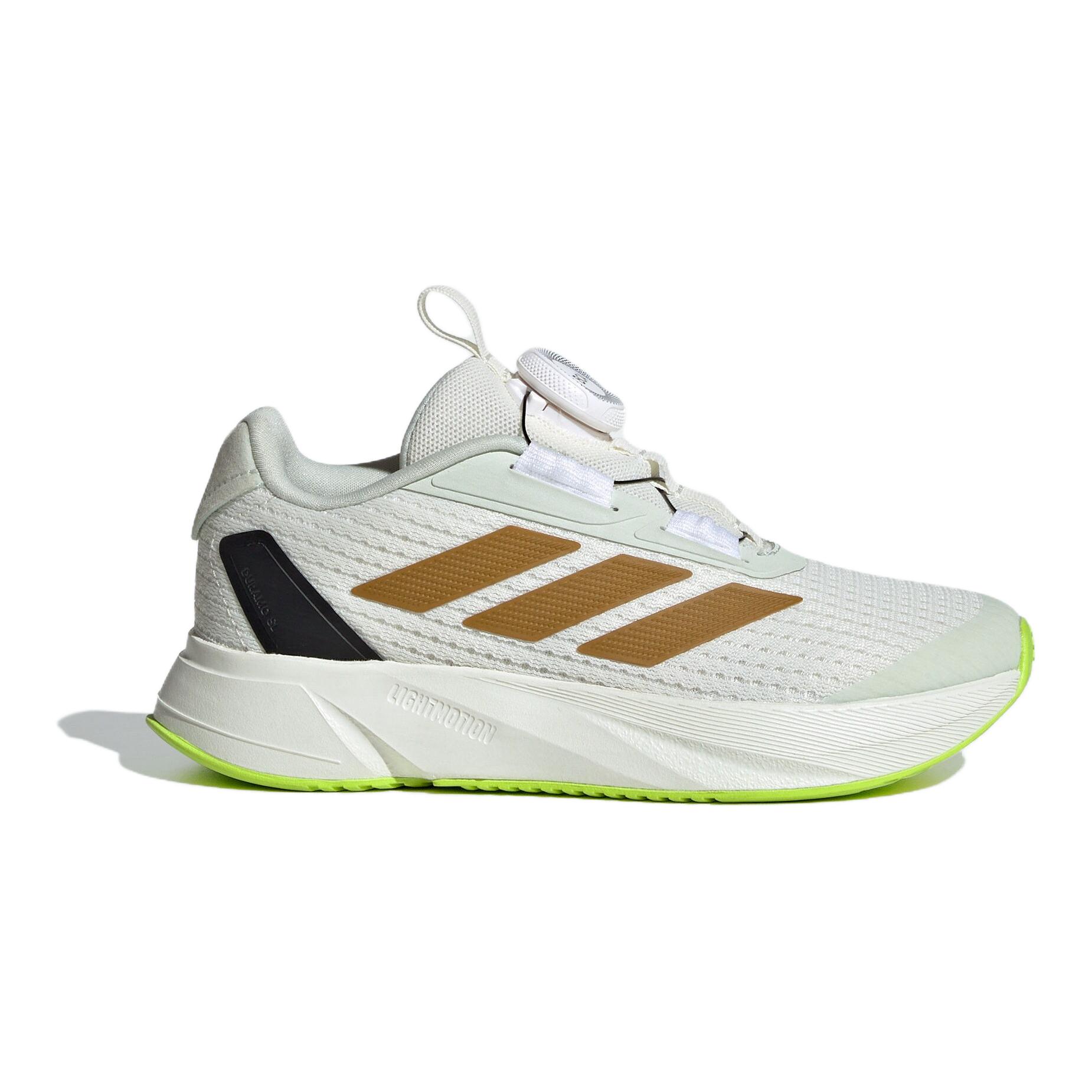 детские кроссовки adidas Duramo Sl (бело-зеленые) — фото 5