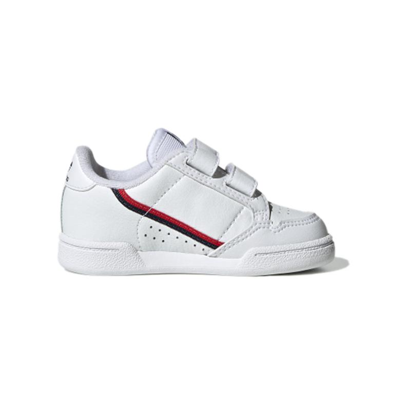 Детские кеды adidas originals Continental 80 (белый / красный) — фото 3
