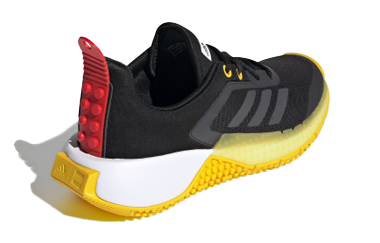 Кроссовки LEGO x adidas Sport J (черно-желтые) — фото 5