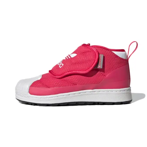 Adidas originals SUPERSTAR 360 Boot C, comfortable and versatile, warm, children's boots, children's style, red and white