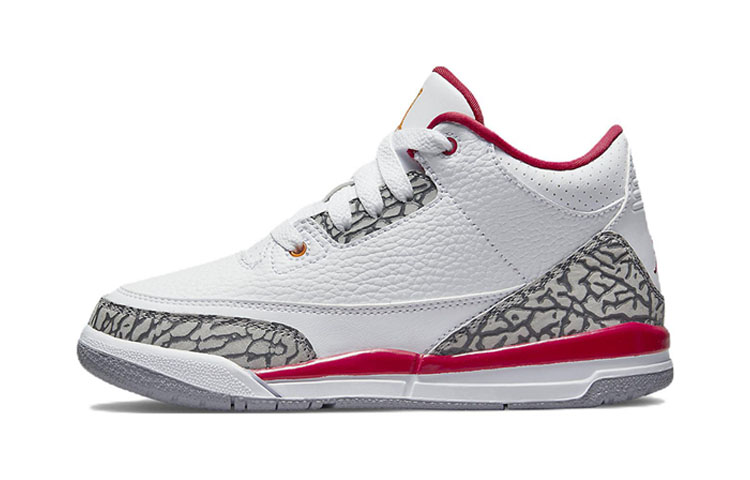 Кроссовки Jordan Air Jordan 3 retro (бело-бордовые)