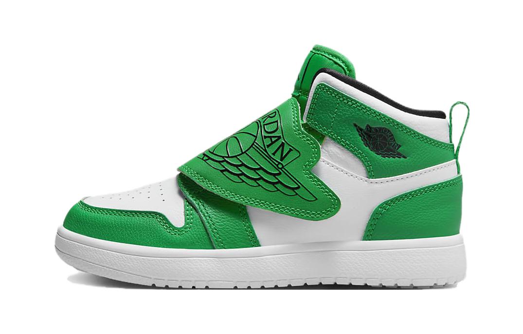 Кроссовки Jordan Jordan Air Jordan 1 "Lucky Green" BP (бело-зеленые)