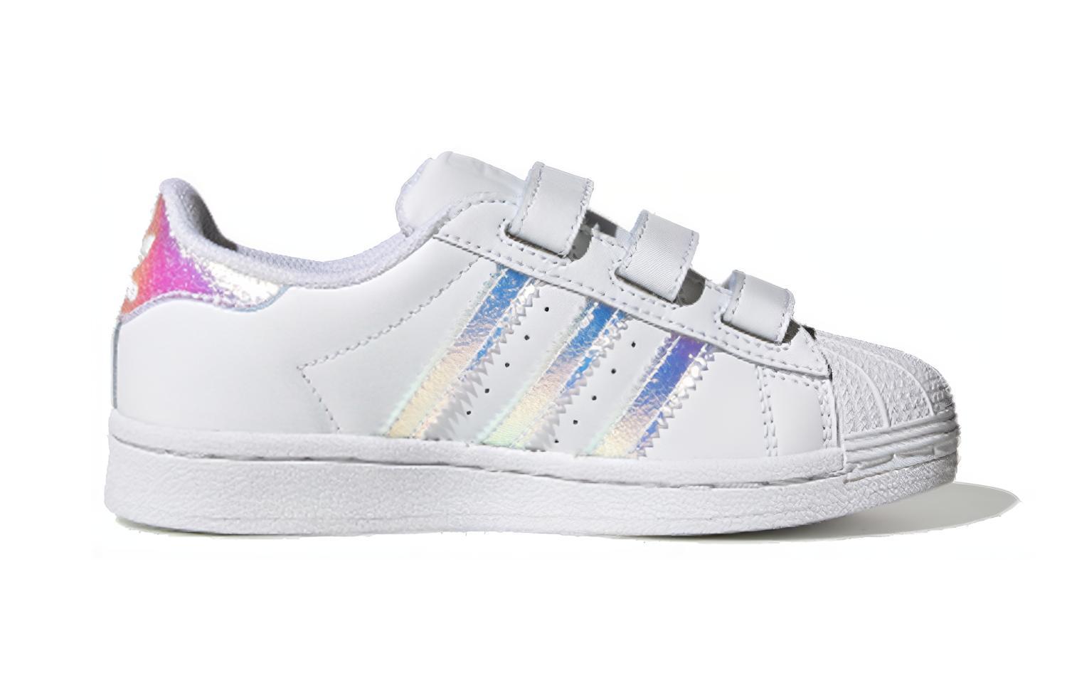 Детские кеды adidas originals SUPERSTAR Cf C (белые) — фото 4