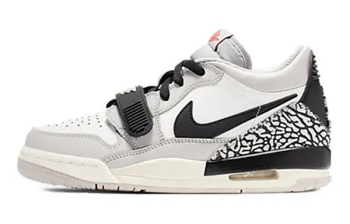 Jordan Legacy 312 Low Tech Grey Fire Red Black GS