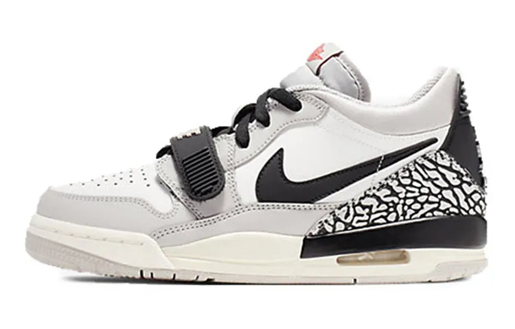 Jordan Legacy 312 Low Tech Grey Fire Red Black GS